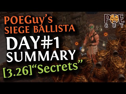 [3.26] DAY#1 Siege Ballista Hierophant // Reminders + Gameplay Showcase