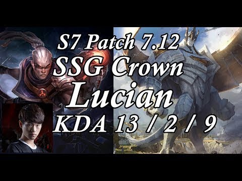 SSG Crown Showing How To Play Lucian | Crown Lucian vs Galio | LOL Replays | Stream Highlights