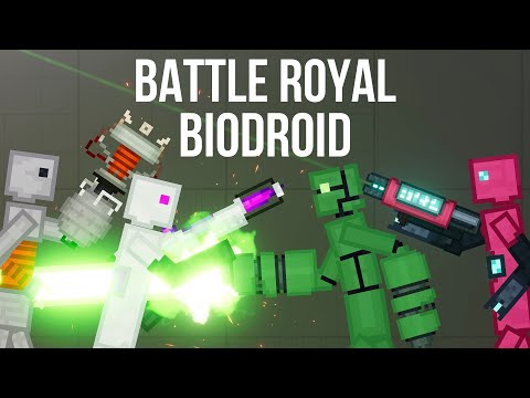 Battle Royal Biodroid#1  - Who will survive at last [People Playground 1.17]