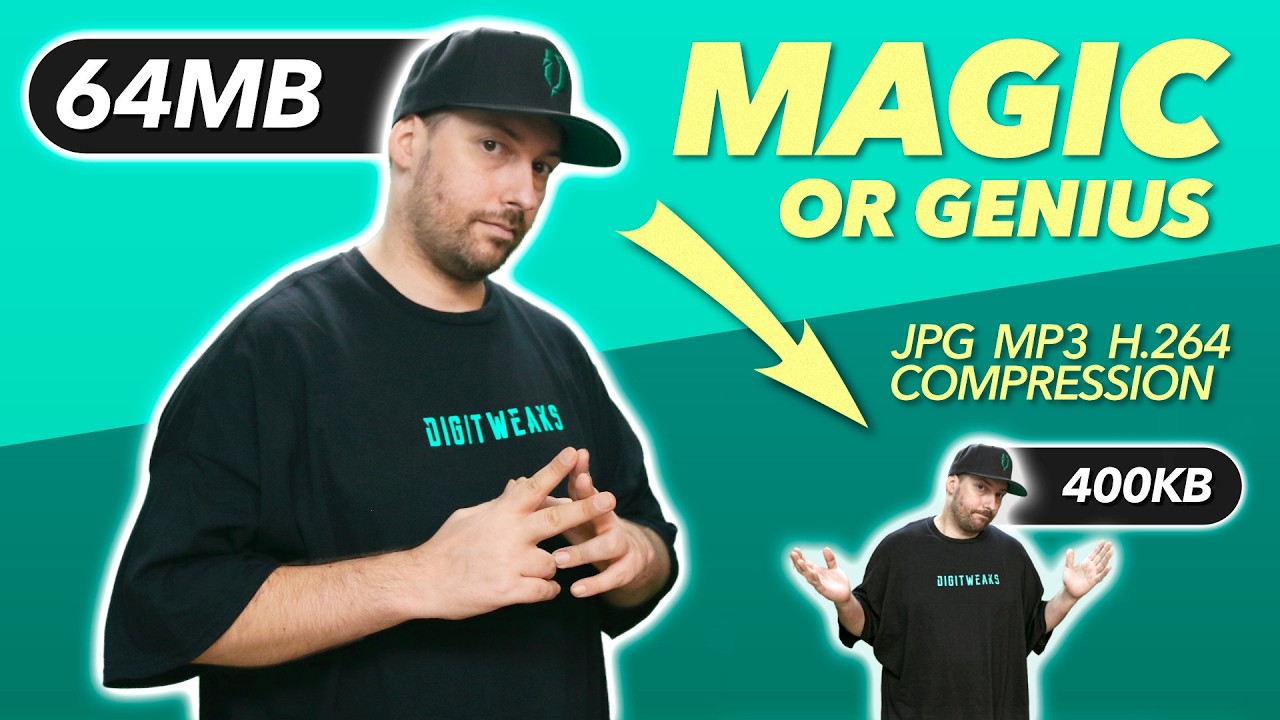 How Data Compression Works | ZIP, JPEG, MP3 and H264 Video Codecs Explained