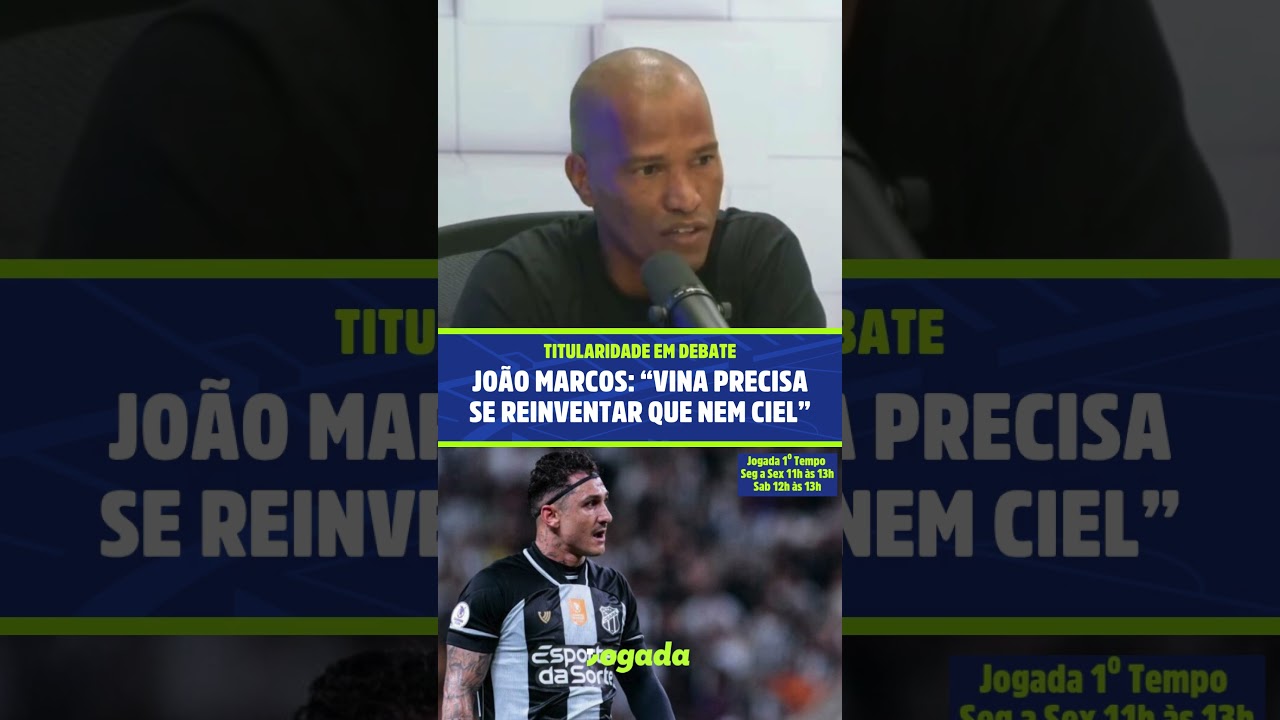 Imagem da notícia Ídolo do Ceará, João Marcos analisa fase de Vina: 'Precisa se reinventar que nem Ciel'