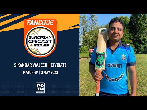 POTM: S.Waleed - CIV vs TRA | Highlights | FanCode ECS Milan | 03 May 2023 | ECS23.286