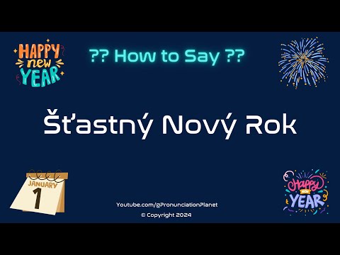 How to Pronounce 🎉 Šťastný Nový Rok? (CORRECTLY) | How to Say Happy New Year in Czech?