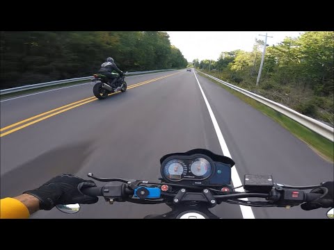 Buell xb vs Kawasaki zx10 Mountain Run