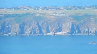 preview picture of video 'Aurigny flight coming in to land at Alderney, Channel Islands Part I - August 2013'