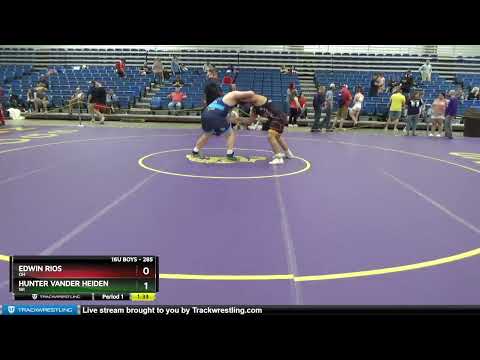 285 Lbs Cons. Round 2 - Edwin Rios, OH Vs Hunter Vander Heiden, WI 2a72