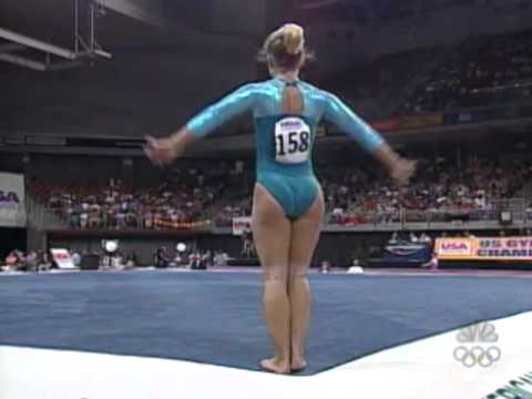Marie Fjordholm - Floor Exercise - 2001 U.S. Gymnastics Championships - Women - Day 1