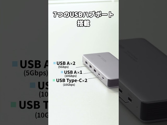 USB-CVDK21 / USB Type-Cドッキングステーション（HDMI×2画面・USBハブ×7ポート）