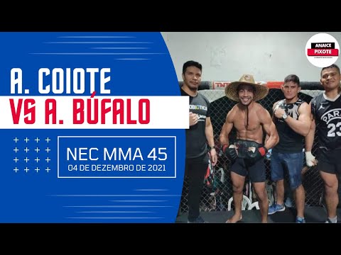[CAMPEÃO] COIOTE FINALIZOU RAPIDAMENTE SEU ADVERSÁRIO BÚFALO DO PARÁ - NEC MMA 45