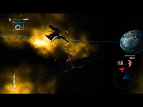 StarTrek vs StarGate – Reman Scimitar vs Goa'uld Aphophis mothership