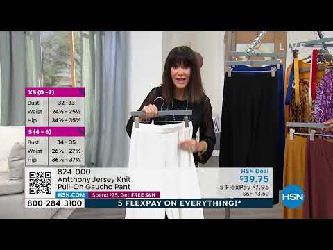 Antthony Jersey Knit PullOn Gaucho Pant