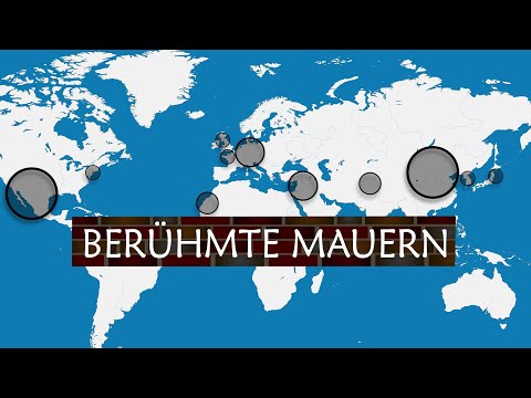 Die berühmten Mauern der Weltgeschichte - Zusammenfassung auf einer Karte