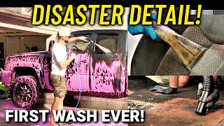 First Full Detail EVER! - Chevrolet Silverado 2500 Disaster Detailing Restoration