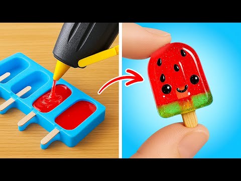 🍉 EASY GLUE GUN HACKS & CRAFTS FOR HOME & SCHOOL! 🏠📚