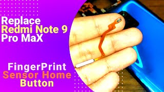 Fingerprint Sensor Home Button Replacement For Xiaomi REDMI Note 9S PRO MAX