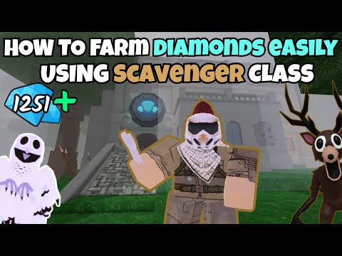 How To Farm Diamonds Easily Using The Scavenger Class  (99 Nights in the Forest)
