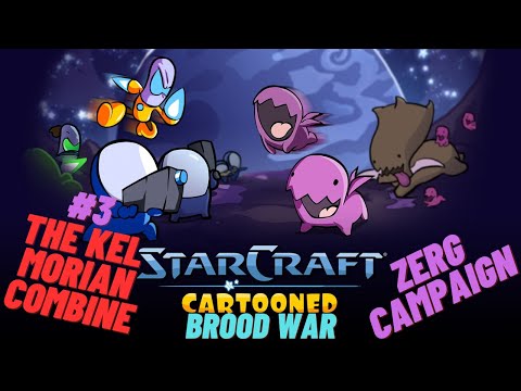 Starcraft Cartooned Campaign #49 | Brood War Zerg Campaign #3 | The Kel Morian Combine