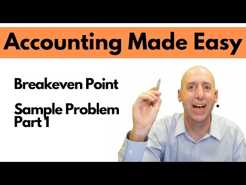 MA23 - Breakeven Point and CVP Analysis - Sample Problem Part 1