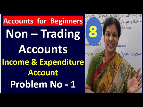 1 Non Trading Accounts Introduction