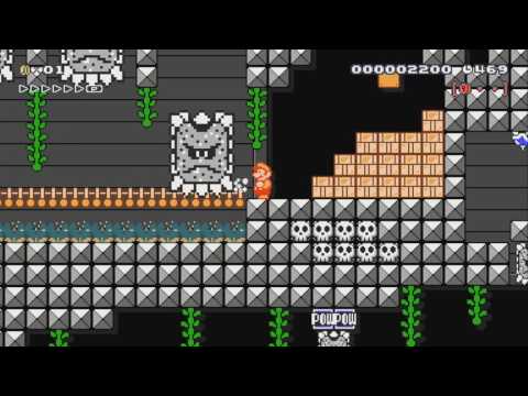 Thwomp Ruins by Noah 一SUPER MARIO MAKER一 No Commentary 1AQ