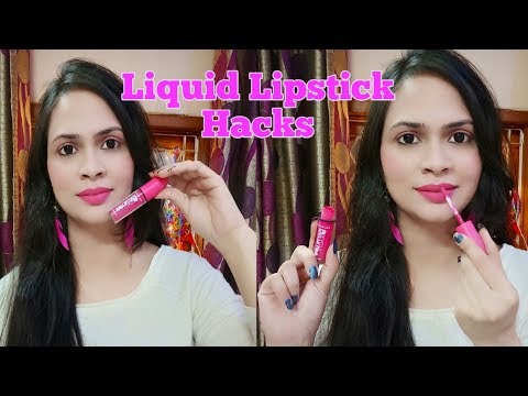 8 Liquid Lipstick Hacks | lipstick hacks in hindi
