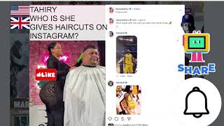 🇺🇸🇬🇧 TAHIRY LOVE & HIPHOP NEW YORK STAR GIVES INSTAGRAM HAIRCUTS #tahiry #loveandhiphop #newyork 