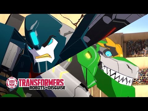 Grimlock vs. Groundpounder  | Transformers: Robots in Disguise Season 1 | Transformers Official