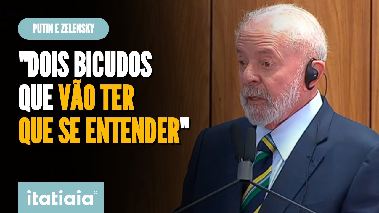 LULA DIZ QUE PUTIN E ZELENSKY SÃO “DOIS BICUDOS QUE VÃO TER DE SE ENTENDER”