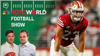 Concern levels for RB & WR injuries including CMC, Jeremiyah Love |  Rotoworld Football Show (FULL)