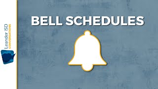 Bell Schedule Conversation