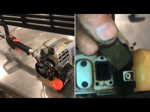 “cleaning” SPARK ARRESTER on a two cycle engine (chainsaw, string trimmer, leaf blower)