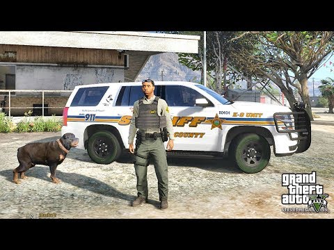 GTA 5 MOD LSPDFR 715 - K9 PATROL !! (GTA 5 REAL LIFE PC MOD)