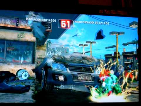 super street fighter IV bonus car crash best time 44" blanka