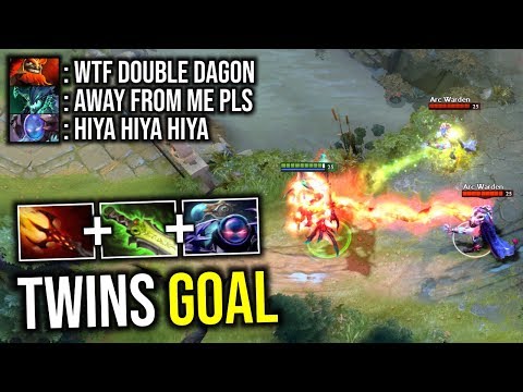 TWINS GOAL..!! Combo Dagon Ethereal Arc Warden Mid Ez MMR 7.21d | Dota 2