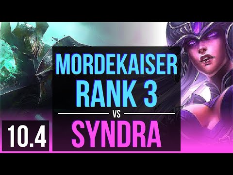 MORDEKAISER vs SYNDRA (MID) (DEFEAT) | Rank 1 Mordekaiser, Rank 3 | EUW Challenger | v10.4