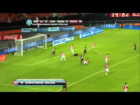 Gol de Silva Estudiantes 1   Lanús 1 Fecha 3 Torneo Final 2014 Fútbol Para Todos