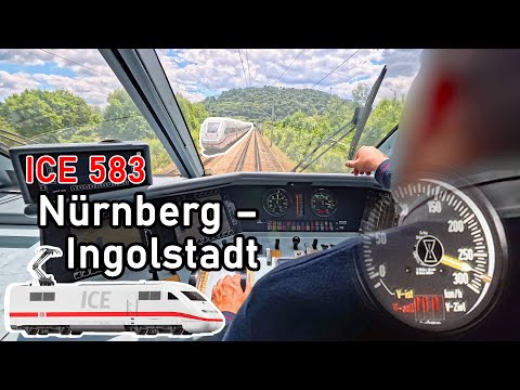 280 km/h aus Lokführersicht! | ICE 583 Nürnberg Hbf – Ingolstadt Hbf | ICE-Führerstandsmitfahrt