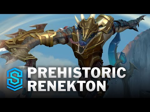 Prehistoric Renekton Wild Rift Skin Spotlight