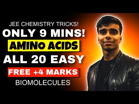 Trick to Memorize ALL Amino Acids in 9 MINUTES! [JEE Mains and Advanced Trick] #iit #jee