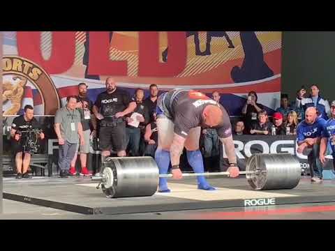 Hafthor Bjornsson 1045lbs/474kg Elephant Bar Deadlift World Record
