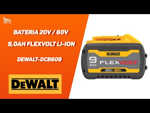 Bateria 20V / 60V 9,0Ah Flexvolt Li-Ion - Video