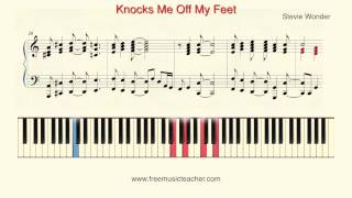 How To Play Piano: Stevie Wonder "Knocks Me Off My Feet" Piano Tutorial by Ramin Yousefi