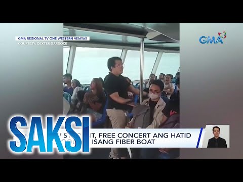 Law student, free concert ang hatid sa loob ng isang fiber boat Saksi