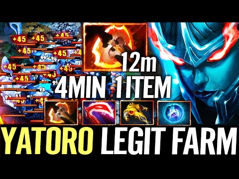 🔥 YATORO Phantom Assassin 4MIN 1ITEM — 12min Fury Big Stack Fast Farm Legit Carry Dota 2 Pro