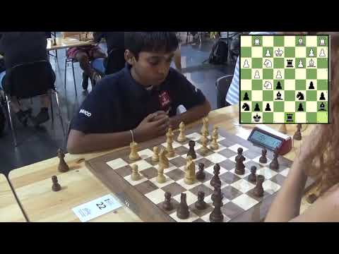 GM Praggnanandhaa Rameshbabu - WIM Anna Kantane Italian Game: Classical Variation