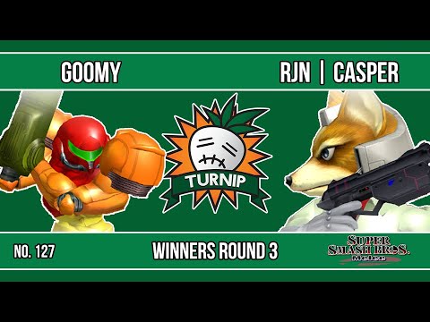 Turnip #127 - Goomy (Samus) VS RJN | Casper (Fox) - SSBM - Winners Round 3