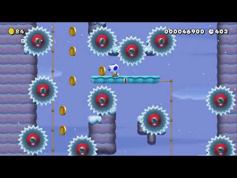 Slide'n'Climb! Winter Adventure! by Adrix - Super Mario Maker 2 - No Commentary 1bv