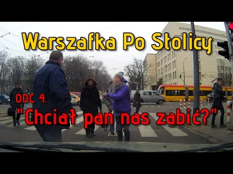 Agresywny taksówkarz na skrzyżowaniu