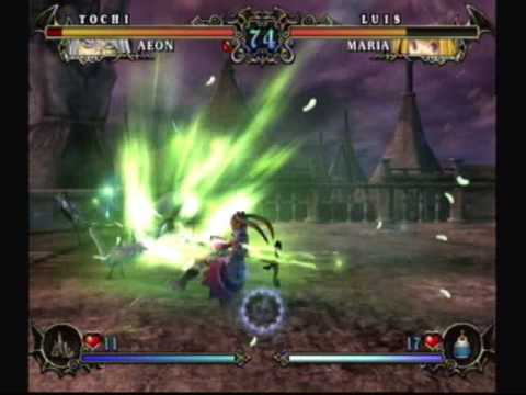 CastleVania Judgment Tournament Tochi(Aeon) Vs Luis(Maria) 2