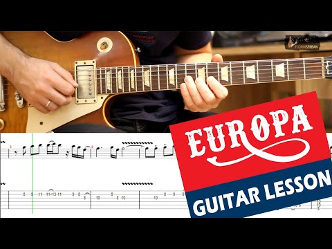 [TAB] Europa Guitar Lesson - Santana | Slow Tempo Guitar Tutorial